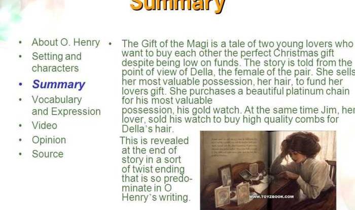 Gift of the magi comprehension questions