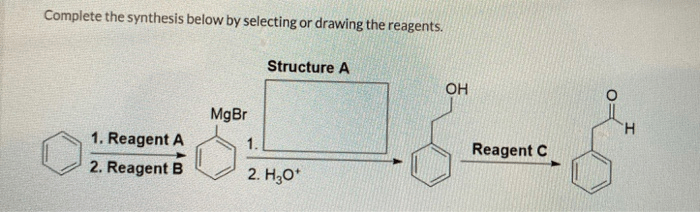 Selecting synthesis reagents transcribed